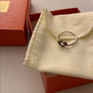 James Avery delicate heart knot ring
